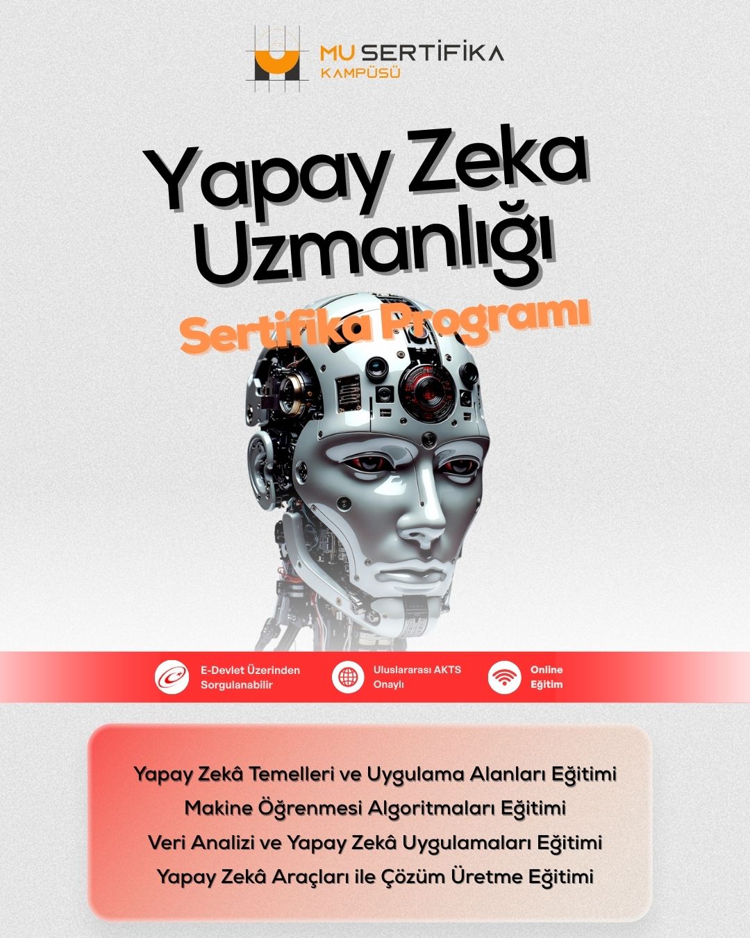 Yapay Zeka Uzmanlığı Eğitimi
